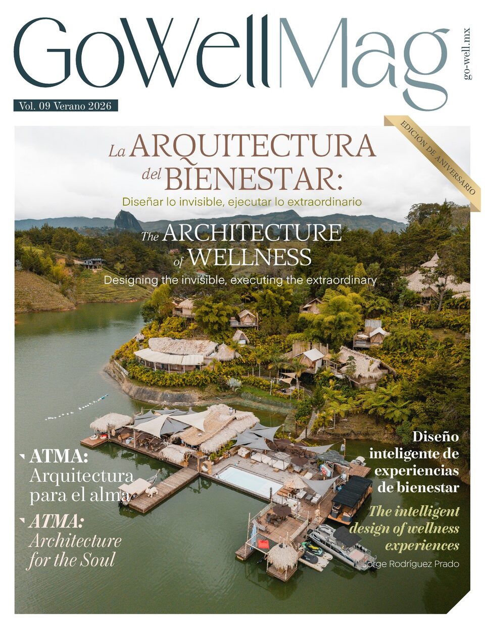 GoWell Magazine cover, Summer 2026: The Architecture of Wellness.