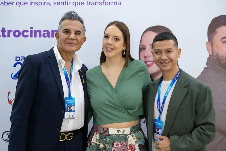 Francisco with two congress participants.